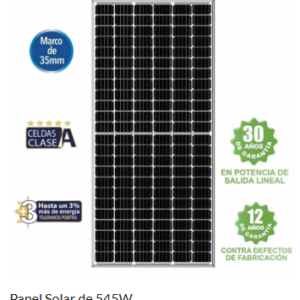 Panel Solar de 545W